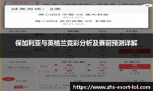 保加利亚与英格兰竞彩分析及赛前预测详解